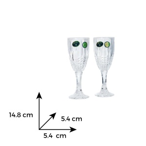 VIBES Set 6 pahare cristal Bohemia lichior 50 ml - Img 6