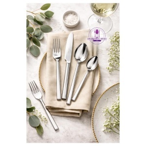 VILLAGO Set tacamuri inox 18/10 - 6 persoane (24 piese) - Img 4