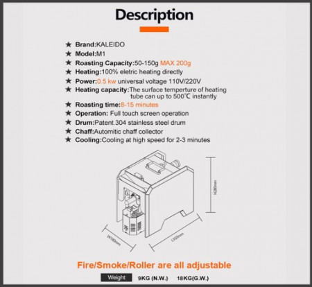 KALEIDO M1 DESCRIPTION