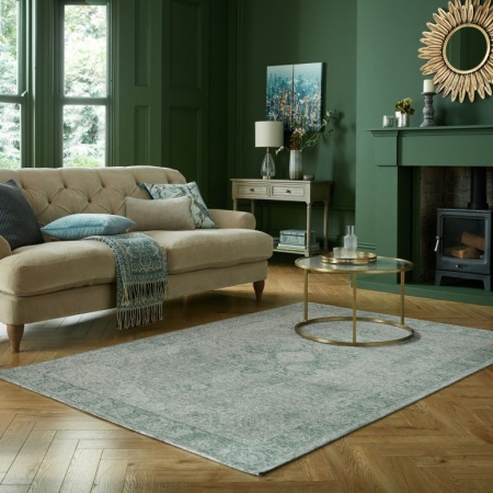 Античен традиционен килим зелен 200X290 см, Flair Rugs
