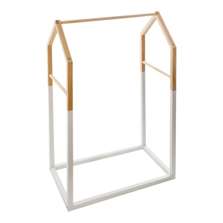 Детска закачалка, Holen, Pako World, борова дървесина, естествен цвят-бяло, 60x37x100 см