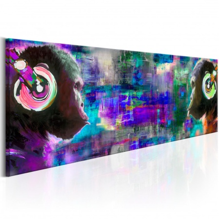 Картина - Музикално съперничество 120x40 см
