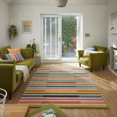 Килим Пиано Розов/Многоцветен 200X290 см, Flair Rugs