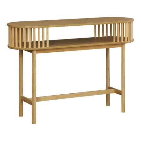 Конзолна маса, Nodial, Pako World, MDF/бамбук, естествен цвят, 120x39x85 см