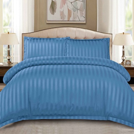 Ленено платно Damasc Stripe Blue Blue 4 броя (Finet)