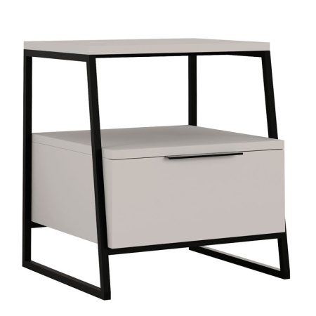 Нощно шкафче Johana черно - крем 45x40x50см