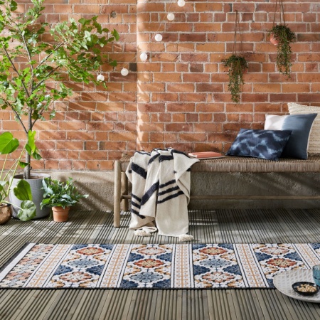 Пътека Aster Outdoor тъмносиня 80X230 см, Flair Rugs