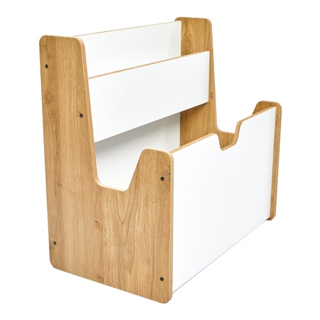Рафт Crane MDF бяло-натурално 57x34x44 cm