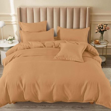 Спално бельо с ластик 180x200 Junne Camel 6 части (Финет)