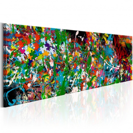 Картина - Артистичен пъзел 120x40 см