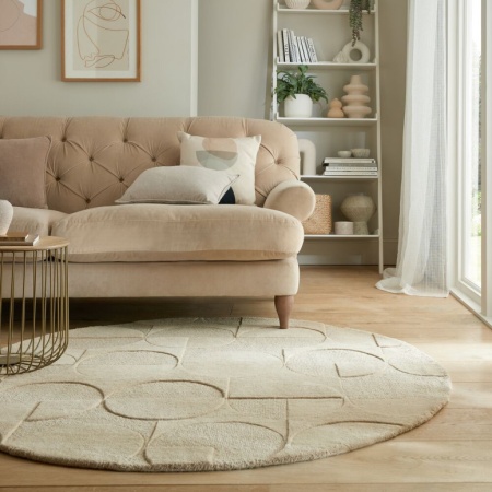 Килим Гиги Натурален 160X160 см, кръгъл, Flair Rugs