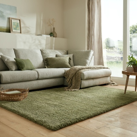 Килим Feather Soft Зелен маслинен 160X230 см, Flair Rugs