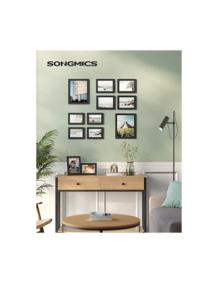 Комплект от 10 фоторамки, Songmics, Черен, RPF310H