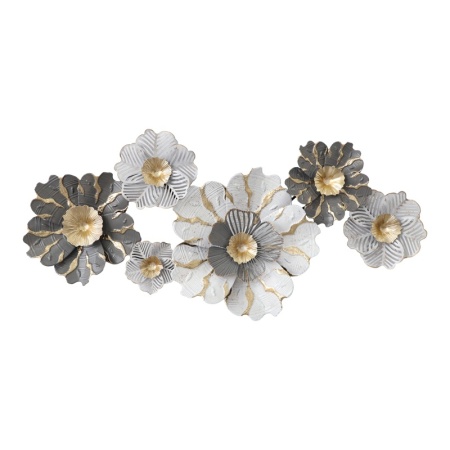 Метална декорация за стена Daisy Pako Pako World Golden 131x64x9.5 cm