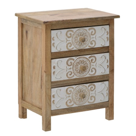 Нощно шкафче India Pako World Natural 72x35x76 cm