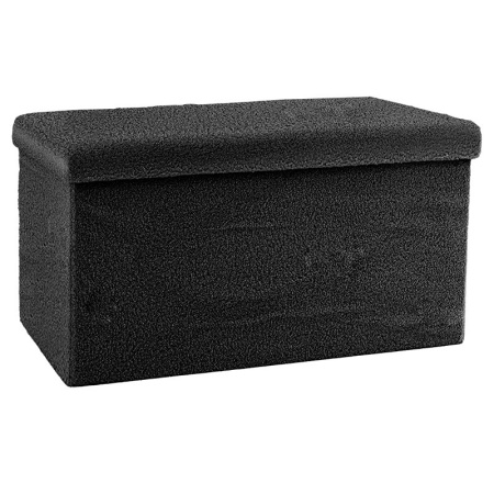 Пейка с кутия за съхранение за антре Forward boucle текстил антрацит 76x38x38см