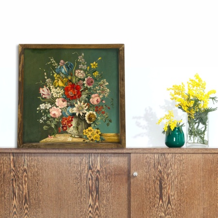 Рамкирано платно за стена MZM808 Multicolour 50x50x0 cm