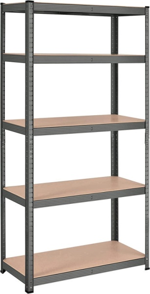 Рафт Songmics, 5 рафта, 40 x 90 x 180 см, Черен, GLR040G01