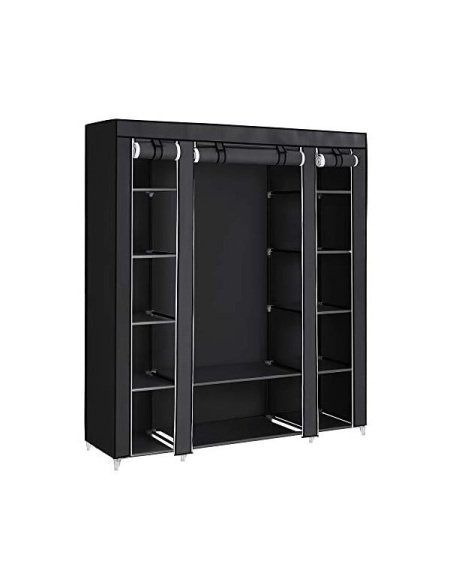 Сгъваем шкаф, Songmics, 150 x 45 x 175, LSF03H, Черен