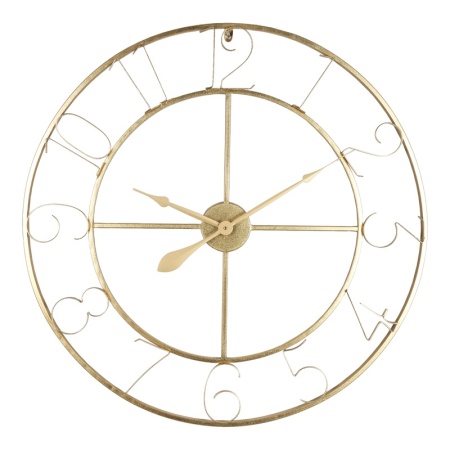 Стенен часовник Compa Pako Pako World Gold 80x80x3 cm