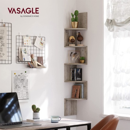 Ъглов рафт Vasagle, 5 рафта, LBC020M01