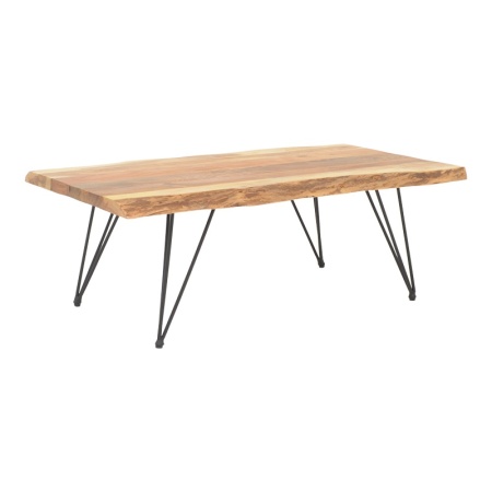 Miles Boho Pako World Естествена масичка за кафе от акациева масивна дървесина 115x69x41 cm