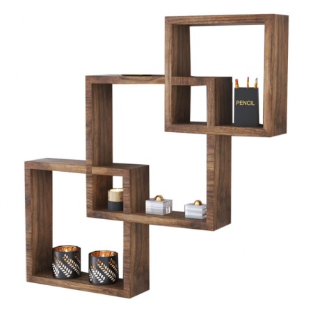 Висящ рафт Maas Walnut