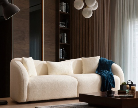 Диван за 3 места Венеция Крем 236x76x91 см