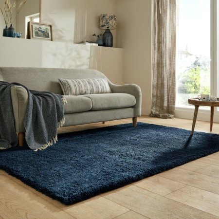Килим Feather Soft тъмносин 200X290 см, Flair Rugs