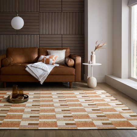 Килим Manhattan Manhattan Riley Block Geo Natural 120X170 cm, Flair Rugs