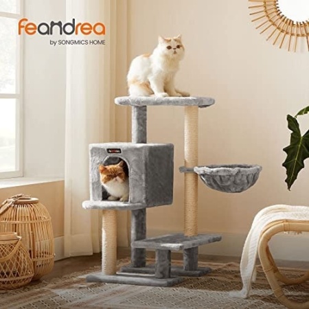 Комплект за котки, Feandrea, сив, 50x35x85 см