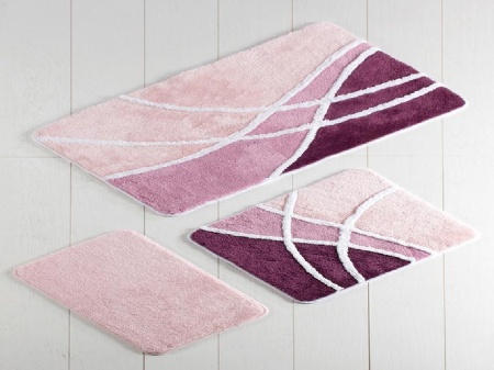 Комплект от 3 изтривалки за баня Ares Purple (Acryl)