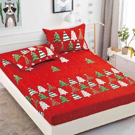 Лист с еластична лента и 2 калъфки за възглавници, Jolly V30, 180x200 см (Финет)