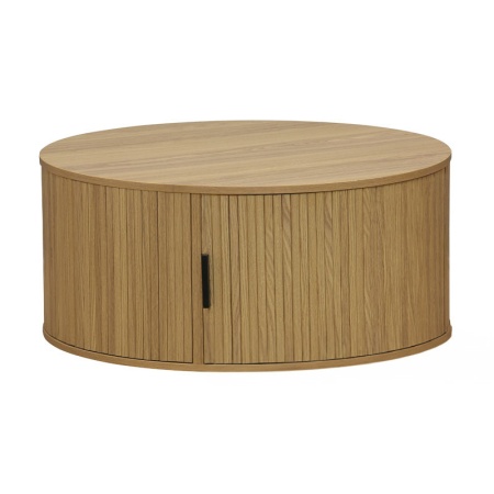 Масичка за кафе Сканди MDF цвят естествено дърво D80x35.5см