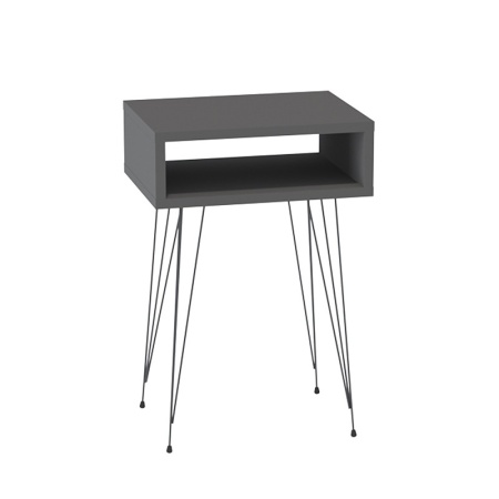 Нощно шкафче Naida Black 40x30x59 cm