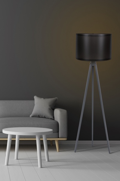Подова лампа 112 Черен 25x38x145 см