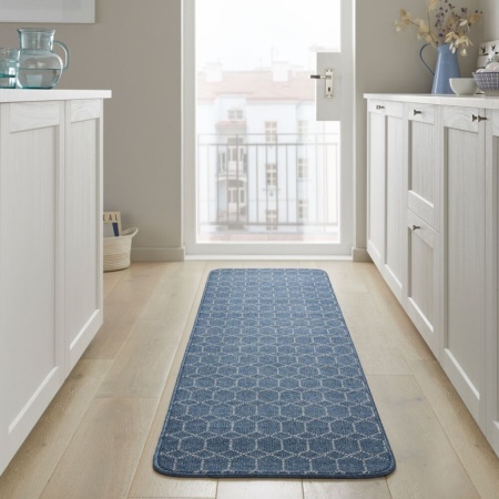 Пътека Argyll, пране, тъмносиня 57X230 см, Flair Rugs