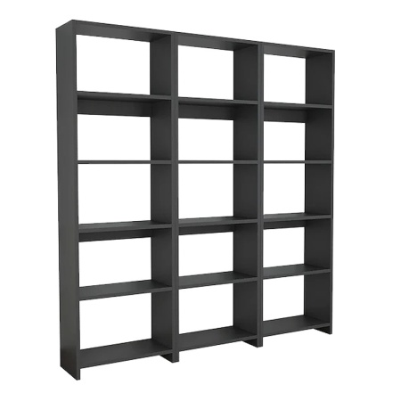 Ракла за книги Rabuku Pako World Anthracite 146x22x123 cm