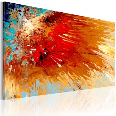 Ръчно рисувана картина - Експлозия 90x60 см