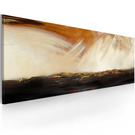 Ръчно рисувана картина - Цяла буря 100x40 см