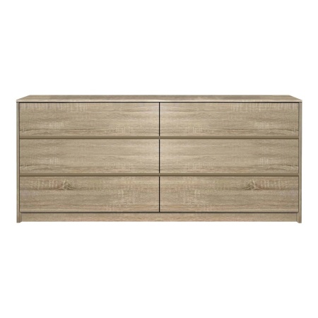 Скрин Kuanger от MDF в естествен цвят 120x40x70 cm