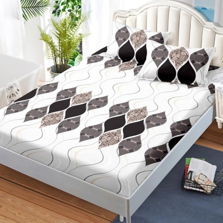 Чаршаф с ластик и 2 калъфки за възглавници Granger 180x200 cm (Finet)