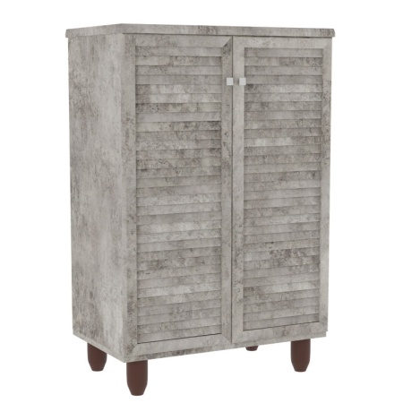 Шкаф за обувки SANTΟ за 10 чифта антрацитен античен 60x34.5x91.5cm