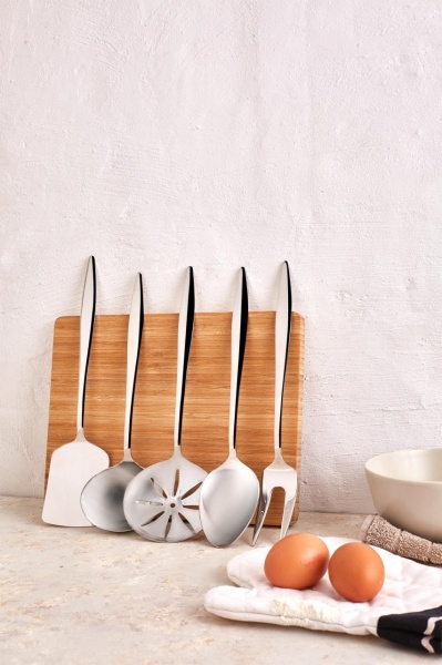 Set 5 броя кухненски прибори SO501 Сребрист