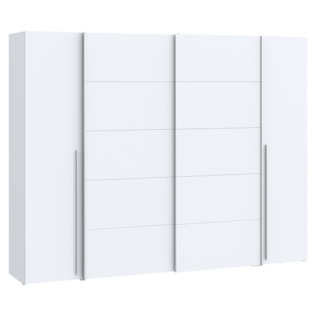 Бели меламинови шкафове Verzo с 4 предназначения 270,5x61,5x210,5 cm