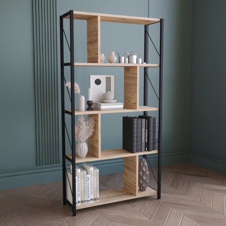 Библиотека, Fitabo, Pako World, дъб, 75x22x151 см