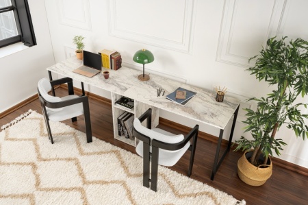 Бюро Twin Study Desk Жълто