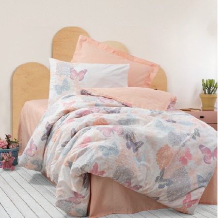 Детско бельо с ластик 100x200 Kimela Pink (100% памук)