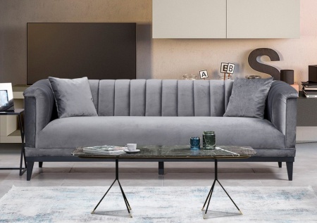 Диван с 3 места Trendy Dark grey 225x79x89 cm