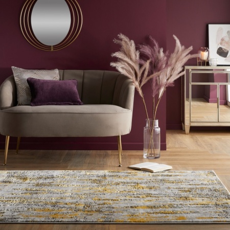 Килим, Lustre, Flair Rugs, златист, 116x170 см